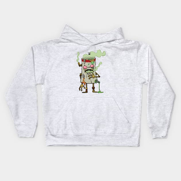 Stinky Little Pollution Monster Kids Hoodie by striffle